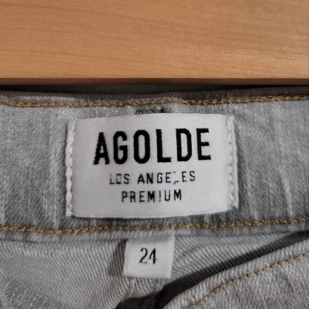 EUC Agolde Sophie Skinny Crop Feel Good Jeans Grey size‎ 24 - Picture 9 of 11